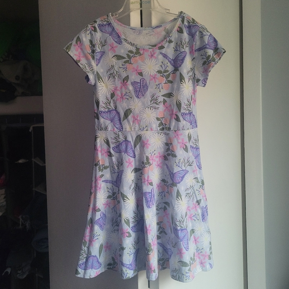 NWOT 5/6 Children's Place Floral Dress Butterflies - Picture 3 of 6